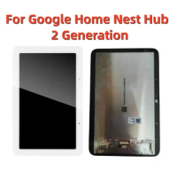 100% Test For Google Home Nest Hub Second Generation LCD Display Touch Screen Digitizer Assembly Repair Parts Replacement