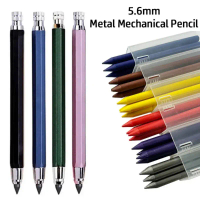 [HOT YVFD ] 5.6mm Metal Mechanical Pencil 2B/4B/6B/8B Refill Art Painting Drawing Writing Tool Sketc