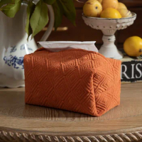 Ins Nordic Texture Tissue Case Napkin Holder For Living Room Table Tissue Boxes Container Home Car Papers Dispenser Holder