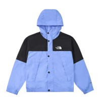 【The North Face 官方旗艦】北面兒童藍色DWR防潑水防風外套｜8B800YI