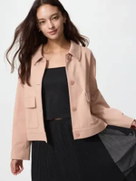 UNIQLO Jaket Rileks Jersey Relax Jacket wanita PINK S