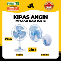Kipas Angin 2in1 (9 Inch) Miyako KAD-927 B Bergaransi / Desk Fan Meja dan Dinding / Berkualitas Orig