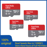 Original Sandisk ultra A1 micro sd 32gb Memory Card 1.5TB TF cards 1TB 64GB 128GB 256GB 512gb C10 U1 micro SDHC/XC flash card