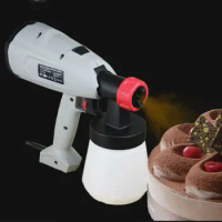 220V Power 600W Baking chocolate electric spray paint gun cake sprayer Handheld Paint Spray Gun 1.8/2.6MM