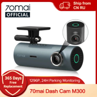 70mai Dash Cam M300 Car DVR 140° FOV 1296P Night Vision Dash Camera Recorder 24H Parking Monitor WIFI &amp; App Control
