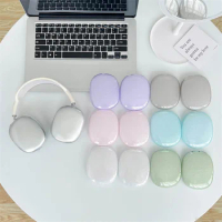 Candy Color Super Protective Case For Apple Airpods Max Earphone Case Candy Color Transparent Silicon Headphone For Airpods Max