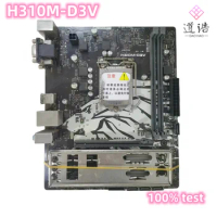For H310M-D3V Motherboard PCI-E3.0 DVI USB3.1 USB2.0 SATA III LGA 1151 DDR4 Micro ATX H310 Mainboard 100% Tested Fully Work