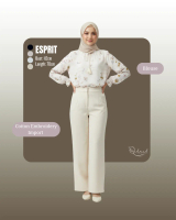 Atasan wanita dewasa Blouse Esprit Cotton Embroidery Import