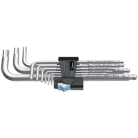 - 5022720001 Stainless 3950 PKL/9 Ball-point Metric Hex-Plus Ergonomic L-Key Set with Two-Component