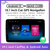 2Din Android 10.1 Inch Car Radio Autoradio 2 Din Carplay Universal Stereo WIFI GPS Multimedia Player for Nissan Toyota Kia VW