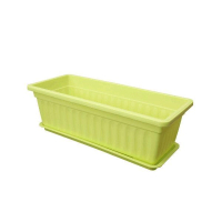 加厚長方形膠花盆(綠色 含托盤-大號50x20x14cm)#DADADI#Y22-02174 