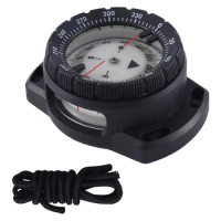 1Set Elastic Rope Diver Underwater Direction Watch Equipment Accessory Black&amp;Silver