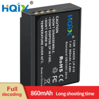 HQIX for Canon EOS REBEL T3 T5 X50 X70 1100D 1300D 1200D 4000D 3000D Camera LP-E10 Charger Battery