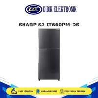 SHARP SJ-IT660PM-DS KULKAS 2 PINTU 502 LITER HYBRID COOLING SYSTEM SJIT660PMDS SJIT660PM