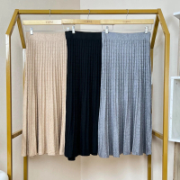 Coovi Somy Midi Skirt Knit - Rok Midi Wanita Polos Knitwear Rajut