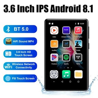 MP3 Player with Bluetooth and WiFi 3.6inch Full Touch Screen MP4 MP3 Player with Spotify Android Streaming Music Player