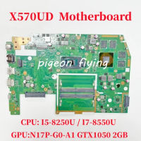 X570UD Mainboard For ASUS X570 X570U X570UD FX570U Laptop Motherboard CPU: I5-8250U I7-8550U GPU:N17P-G0-A1 GTX1050 2GB Test OK