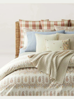 CAMILE CORAL PAISLEY Collection Duvet Cover American King Size