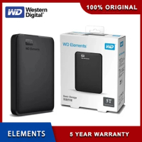 Western Digital WD Elements 5TB Portable External Hard Drive 4TB 2TB 1TB USB 3.0 Portable HDD Hard Disk For Desktop PC Laptop