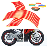Hot Motorcycle Wheel Sticker Reflective Decals Rim Tape Car/bicycle For HYOSUNG GT250R GT650R KAWASAKI VERSYS 650 1000 Z750 Z900