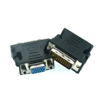 1080P DVI-D DVI To VGA Adapter DVI-I Male 24+5 Pin To VGA Female Converter HD Video Graphics Card Adapter For PC HDMI Projector