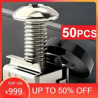 Baut Mur M6 Hardcase Cage Nut Screw Sekrup 50Pcs Rack Server Rak Kabinet Khusus Hard Case Set Washer