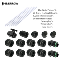 Barrow AIO PC hard tube fittings water cooling kit DIY computer with fittings liquid loop Kit Silver Black Gold White