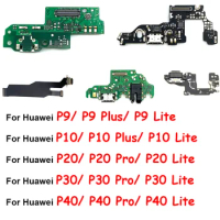 USB Charging Port Connector Board Flex Cable With Microphone For Huawei P9 P10 P20 P30 Pro Lite P40 Pro / P40 Lite/P40 Pro Plus