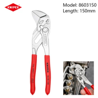 KNIPEX 8603150 Pliers Wrench 2-In-1 Pliers and Wrench 150mm Lightweight and Convenient Adjustable