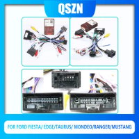 QSZN DVD Canbus Box FD-SS-06A For FORD Fiesta/ Edge/Taurus/ MONDEO/RANGER Android 2 din Harness Wiring Cables Car Radio Stereo