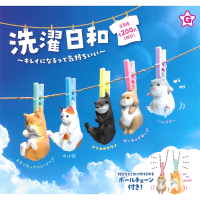 全套5款 日本正版 曬動物的好天氣 扭蛋 轉蛋 曬太陽動物 曬動物 YELL - 827572
