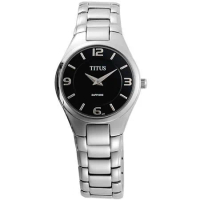 TITUS鐵達時 爵士風采超薄時尚腕錶(黑-小)
