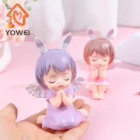 1PC Cute Angel Anne Figurines Cake Decoration Kawaii Angel Figure Toys For Birthday Party Cake Desktop Decor Ornament