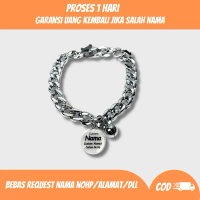 Kalung Kucing Rantai Akrilik Custom Nama