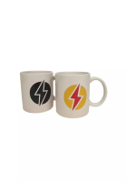 S&amp;J Co. Magic Mug Color Changing Emoji Ceramic Mug Gifts Love Battery Fun Meter - THUNDER