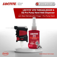 Bundle Henkel LOCTITE 272 Threadlocker Lem Baut - 50 ml & EQ Pro Pump Hand Held Dispenser