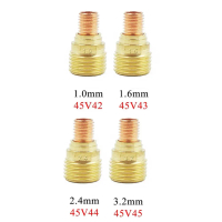 Obor Kimpalan TIG, Badan Collets Kanta Gas, Serasi dengan WP9 20 dan 25, Kod: 45V42, 45V43, 45V44, 4