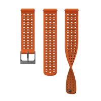 Suunto 22mm Athletic 9 矽膠錶帶 S+M 峽谷橙