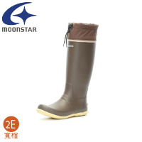 【MOONSTAR 月星】HI MSRLS雨靴《赤玉土》MSRLS01/露營園藝雨靴/農夫雨鞋/防水靴