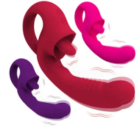 Clitoris Tongue Licking Orgasm Vibrator Female Masturbation Flirtation AV Vibrator Vaginal Thrusting Dildo Vibrator Female Toys