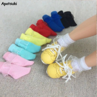 1pair Lace Short Socks for Blythe 1:6 Doll Sock For Barbie Solid Color Socks For Blythe Momoko 1/6 Doll Accessories Kids Toy