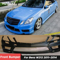 FRP Unpainted Front Rear Bumper Side Skirts Car Body Kit For Benz W212 E200 E260 E300 Facelift WD 2011-2014