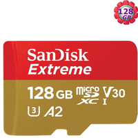 SanDisk 128GB 128G microSD【190MB/s Extreme】microSDXC micro SD SDXC 4K U3 A2手機記憶卡【序號MOM100 現折$100】