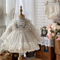 日記兔洛麗塔女童公主裙寶洋裝新款生日禮服兒童宮廷風蓬蓬連衣裙