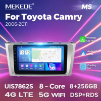 MEKEDE 2 Din Android Car Radio Multimedia Video Player Screen for Toyota Camry 2006-2011 Wireless CarPlay Auto 2DIN DVD Speakers