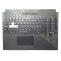 GL504GV GL504GW Laptop PalmRest&amp;Backlit France FR/Spanish SP keyboard For ASUS ROG Strix SCAR II Black Top Case With Touchpad