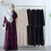 Đầm thêu Dubai phong cách Trung Đông, có nơ Dubai