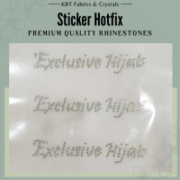 Exclusive Hijab Sticker Hotfix Batu Manik Tampal [Premium Quality Rhinestones] Kod 49