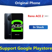 Original Oppo Reno Ace 2 5G Mobile Phone Snapdragon 865 Android 10.0 6.55" 90HZ 12GB RAM 256GB ROM 48.0MP 65W Super VOOC Qi