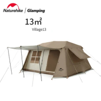 Naturehike Village13 Automatic Tent Outdoor Camping Luxury Automatic Tent Waterproof Sunscreen Exquisite Two Bedrooms&amp;One Living